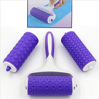 Y&XL&H 3pcs Cake Decorating Embosser Roller Set Fondant Sugarcraft Cake Rolling Pin Pattern N3