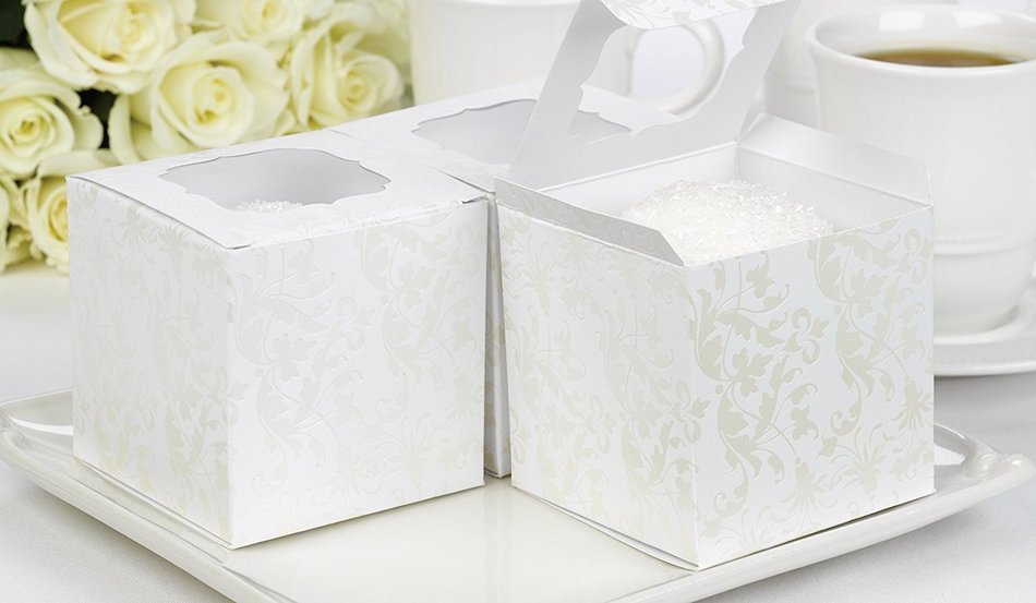 Hortense B. Hewitt Wedding Accessories Cupcake Boxes, Filigree, Pack of 24 N4