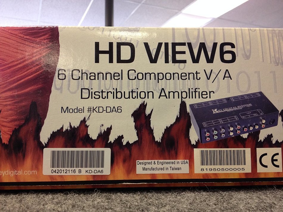 HD VIEW6 6 Channel Distribution Amplifier