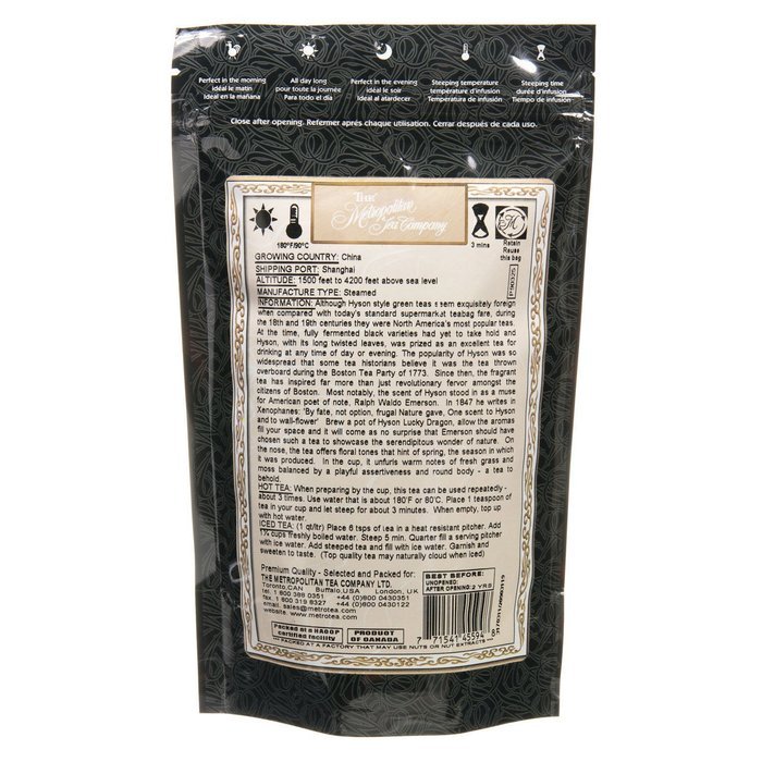 Metropolitan Tea Discovery Loose Tea Pack, Lucky Dragon Hyson Green, 100gm N2