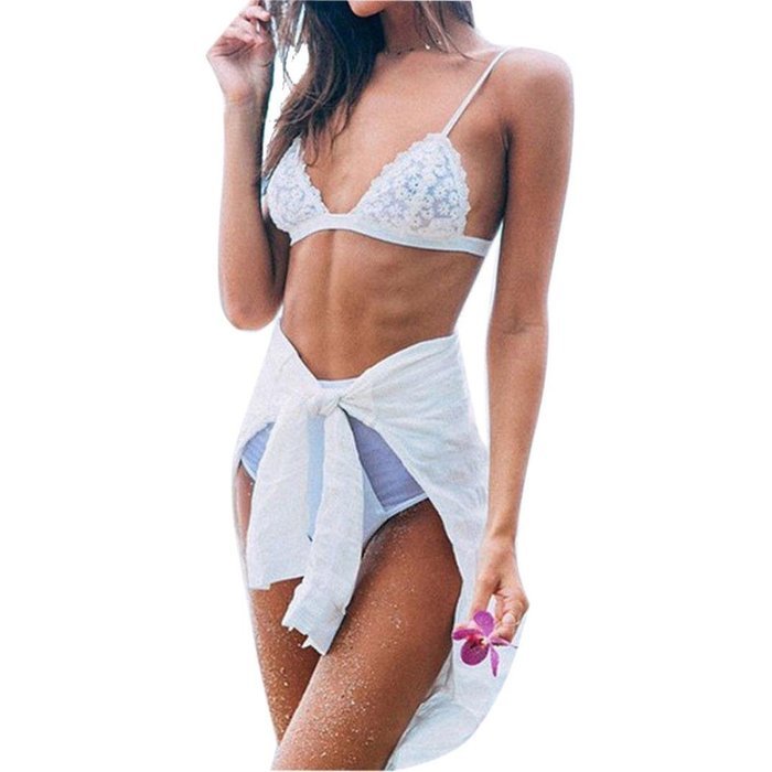 Bra Top ，Beautyvan Comfortable Lingerie Floral Sheer Lace Bra Top Seamless Bralette Cup (L, White) N3