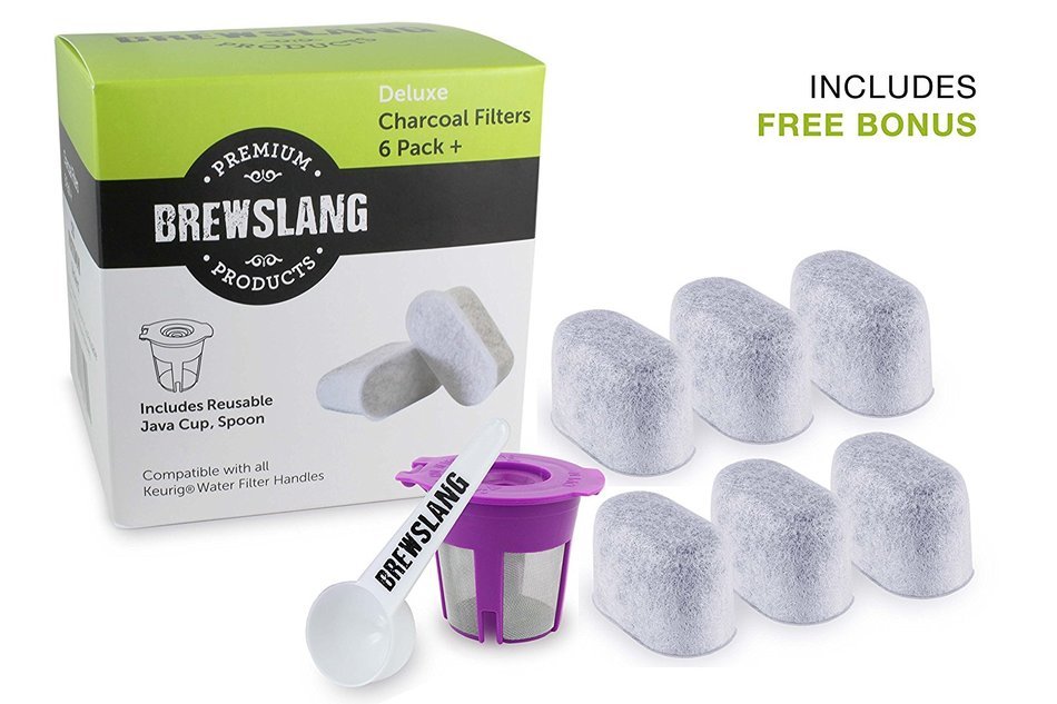 Single K-cup Brewer Charcoal Water Filters for Keurig B70 - 6 Pack