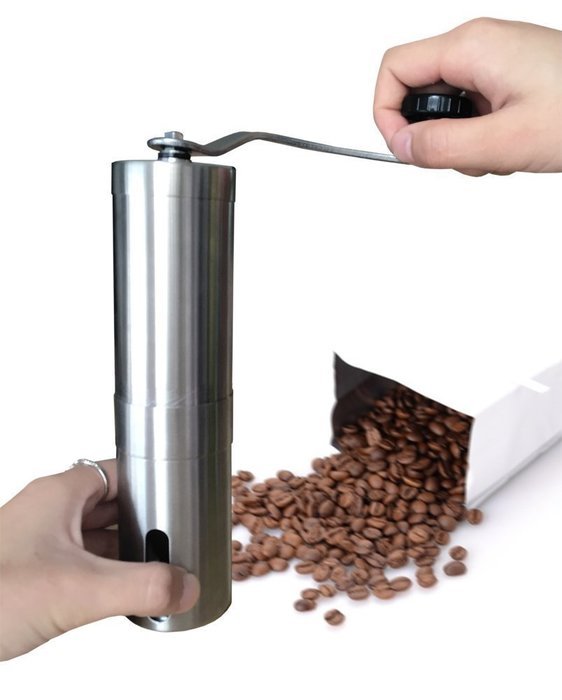 Manual Coffee Grinder with Ceramic Burr - High Quality Hand Coffee Burr Hand Coffee Mill with Precision Conical... N7