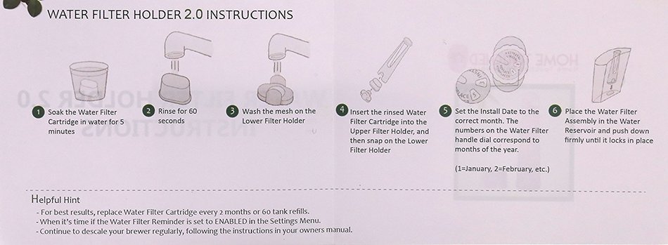 Home Touched 6-Pack Replacement Keurig Water Filters Kit N5