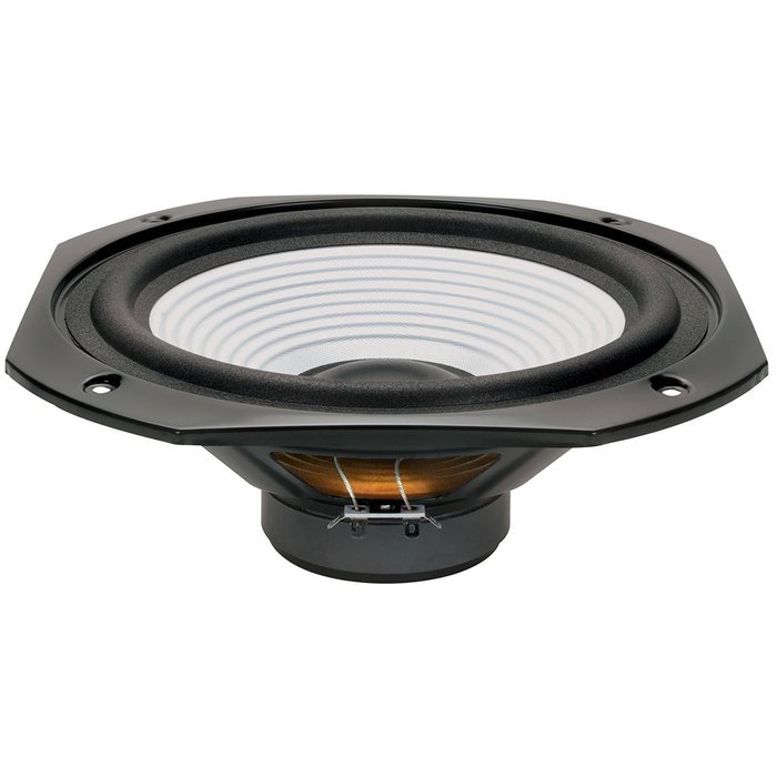 10" Square Frame Paper Cone Woofer White N2
