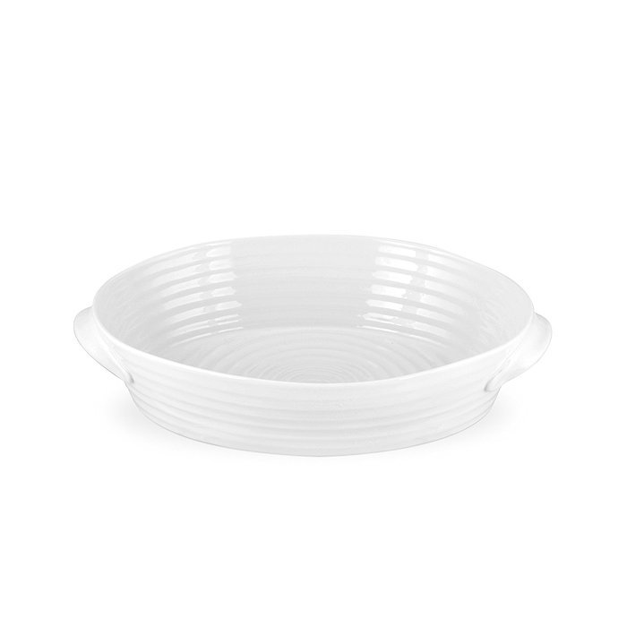 Portmeirion Sophie Conran White Small Handled Oval Roasting Dish