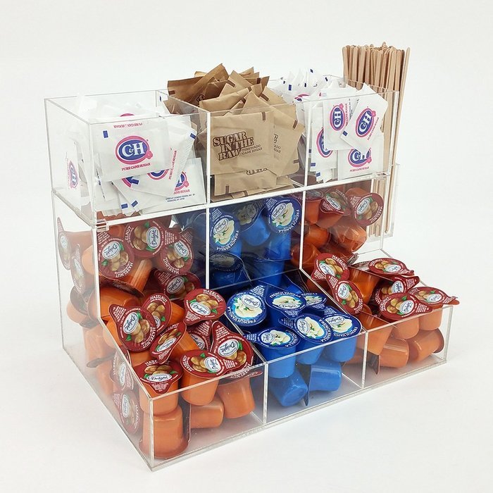 OnDisplay Acrylic Sugar/Creamer Station