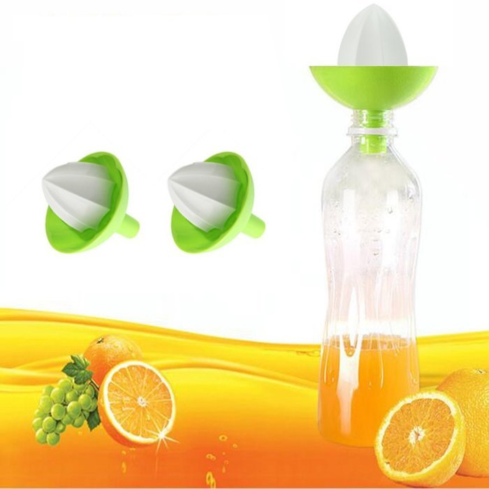 ProCIV Set of 2 Lemon Orange Convenient Juicer Funnel Shape Gift 2 Lemon Orange Peelers (Green) N8