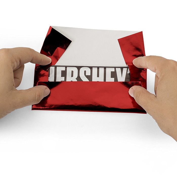 Foil Wrapper (Silver) - Pack of 100 Candy Bar Wrappers with Thick Paper Backing - Folds and Wraps Well - Best... N31