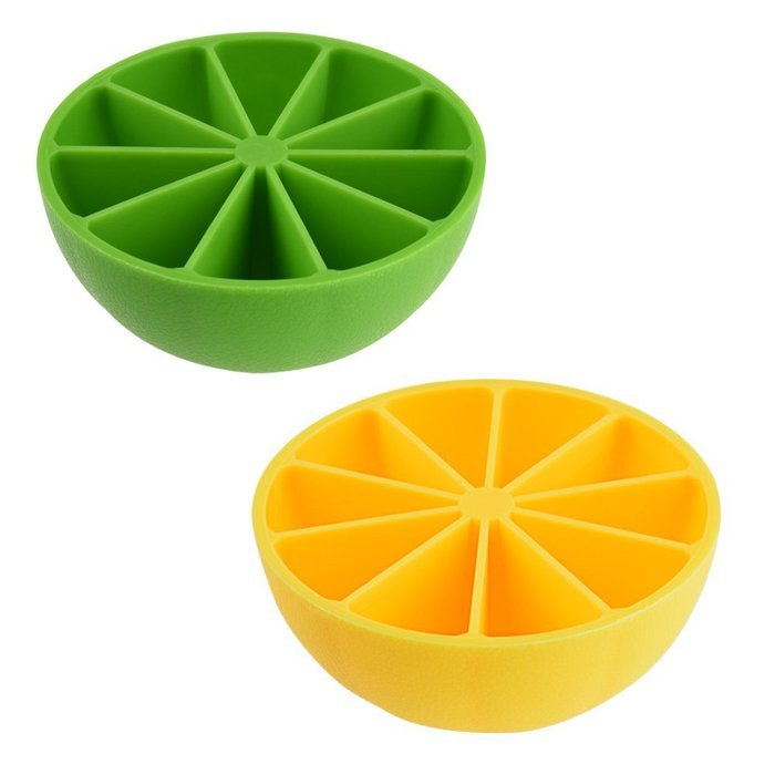 ProCIV Set of 2 Lemon Orange Convenient Juicer Funnel Shape Gift 2 Lemon Orange Peelers (Green) N10