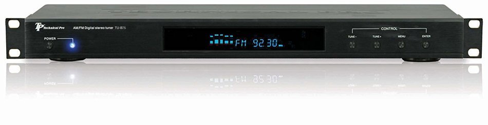 Technical Pro TUB75, Professional AM / FM Digital Tuner, Black