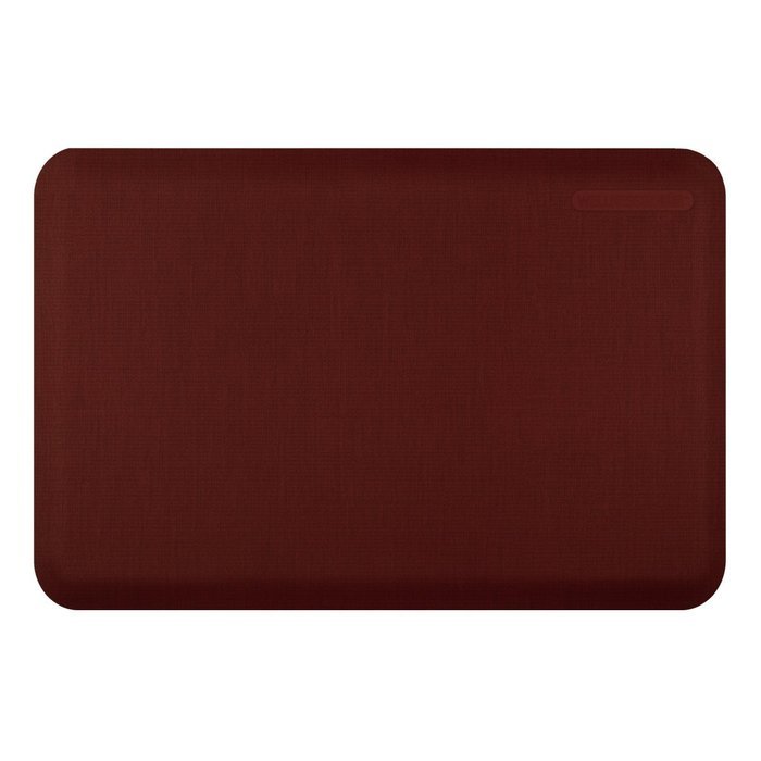 WellnessMats Anti-Fatigue 36 Inch by 24 Inch Linen Motif Kitchen Mat, Grey N18