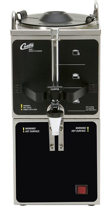 Wilbur Curtis Gemini 1.5 Gallon Satellite Dispenser And Warmer Stand - Commercial Beverage Dispenser that Preserves...