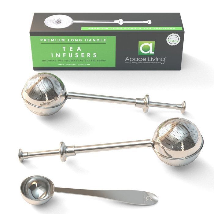 Apace Living Long Handle Tea Infuser with Scoop (Set of 2) N2