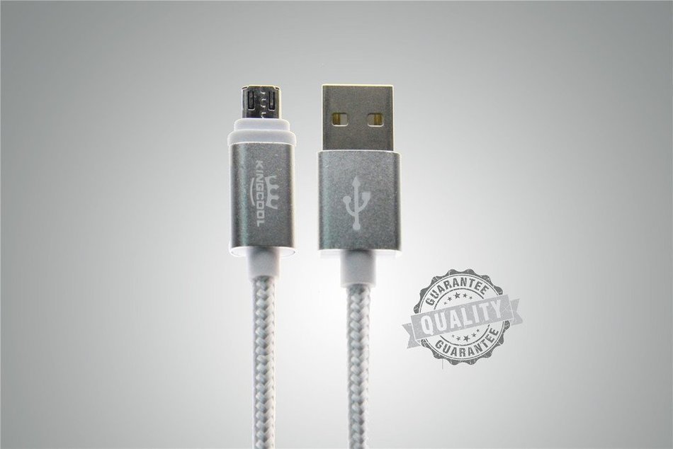 KingCool Micro USB Charge Cable 3 Pack 3.3 ft/1m Durable Braided Nylon V8 High Speed USB Data Transfer Cable Data... N21