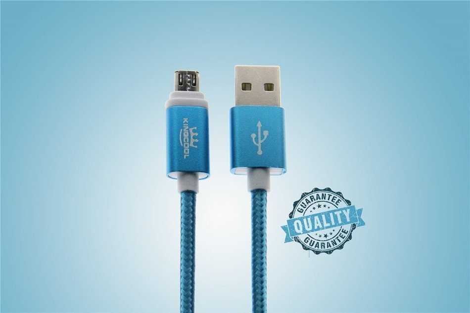 KingCool Micro USB Charge Cable 3 Pack 3.3 ft/1m Durable Braided Nylon V8 High Speed USB Data Transfer Cable Data... N23
