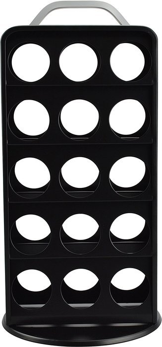Surpahs ZEKH-300 30 Pod Capacity Metal K-cup Coffee Pods Storage Carousel Tower, Black N4