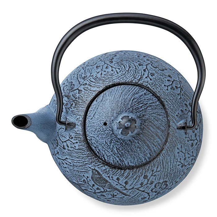 Blue Maromi Bird Cast Iron Teapot by Teavana