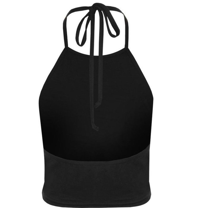 Vest Top ，Beautyvan Comfortable Fashion Women's Sleeveless Sun Moon Print Halter Neck Tied Crop Vest Top (M, Grey) N5