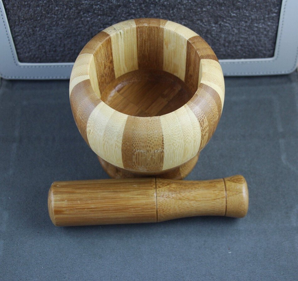 1 Pieces Mixing Bowl for Mortar & Pestle Garlic Masher Spice Crusher Grain dehusking N3