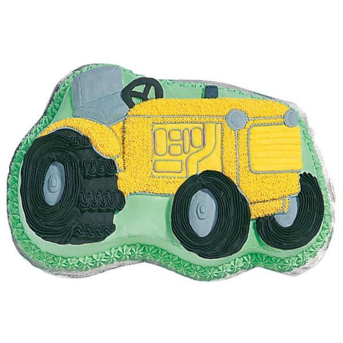 Wilton Tractor Shaped Cake Pan Bundle of 7 Items: Tractor Cake Pan, Decorating Tips and Decorating Bags N2