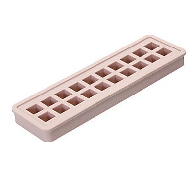 Sher Creative Ice Cube Mold Square Shape Silicone Ice Tray Fruit Ice Cube Maker Bar Random Color N2