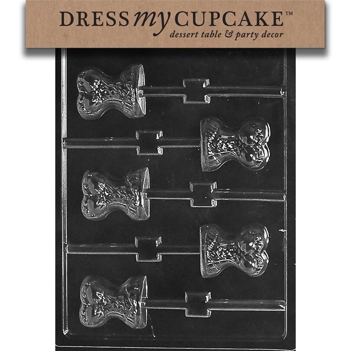 Dress My Cupcake Chocolate Candy Mold, Corset Lollipop
