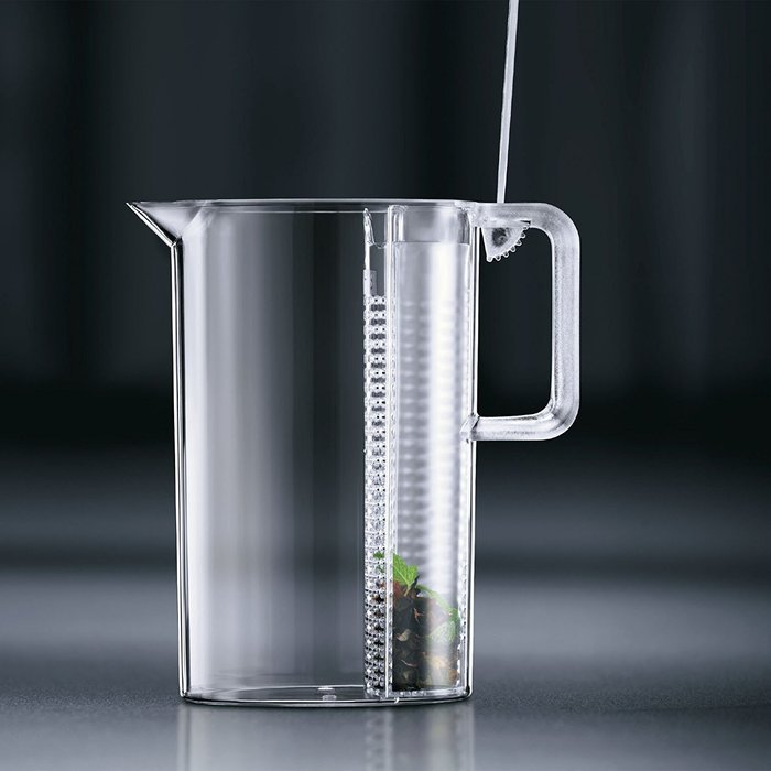Bodum 10619-10, Ceylon Ice Tea Jug with Filter, 3.0 l, 101 oz., Clear N2