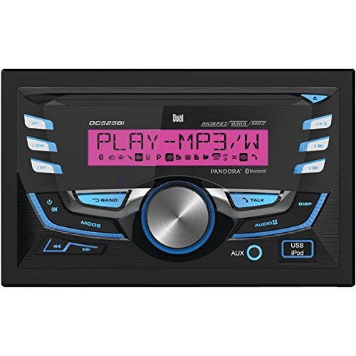DUAL DC525BI Double-DIN In-Dash CD AM/FM Receiver with Bluetooth & Pandora Internet Radio