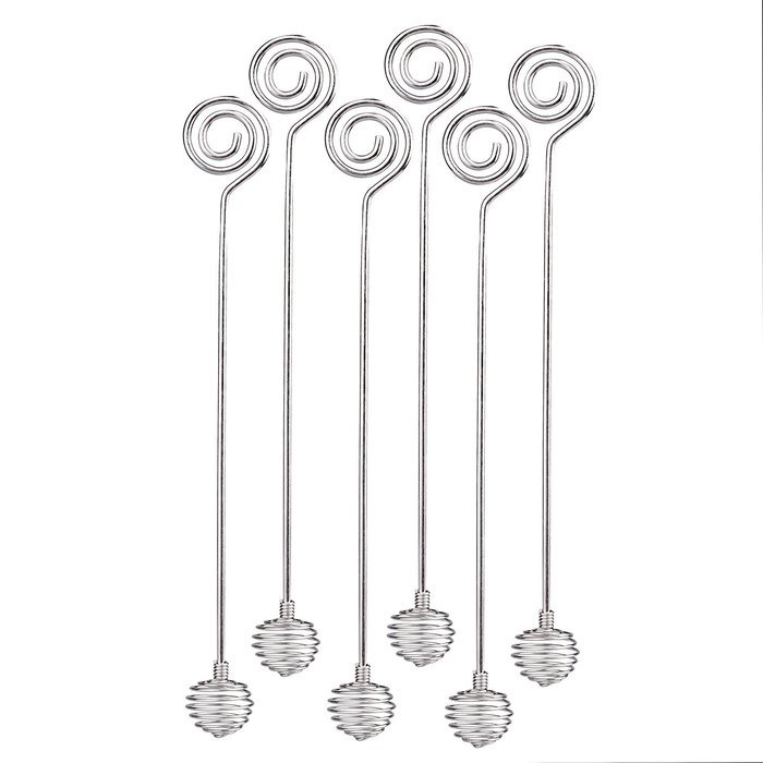 IMEEA 6-Piece 7.8inch SUS304 Stainless Steel Honey Stirrers Honey Dipper Stick for Honey Jar Pot Dispense N2