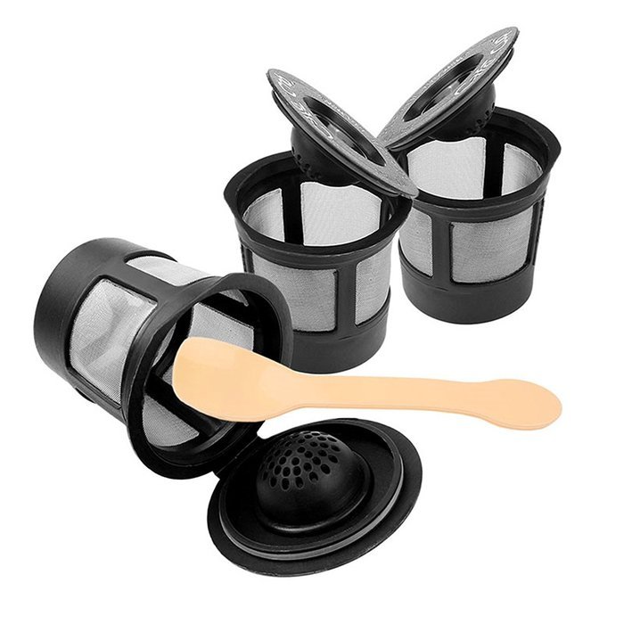 ONEVER 3PCS Coffee Filter for Keurig B31, B40, B44, B60, B50, B66, B70, B77, B200, B140, B145, Breville Kcup,... N4