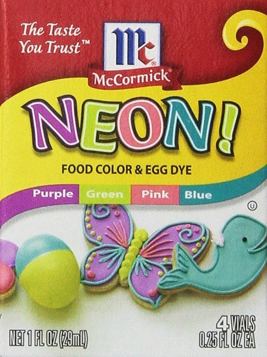 Neon Purple Green Pink Blue 4-pack Food Color by McCormick N5