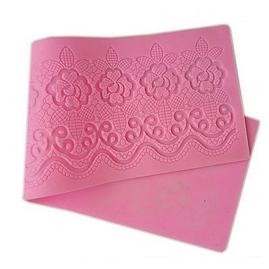 Y&XL&H Flower Pattern Lace Mold Rose Silicone Sugar Lace Pad Cake Brim Decoration Mold Kitchenware