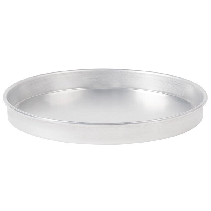 American Metalcraft A4014 14" x 1" Standard Weight Aluminum Straight Sided Pizza Pan