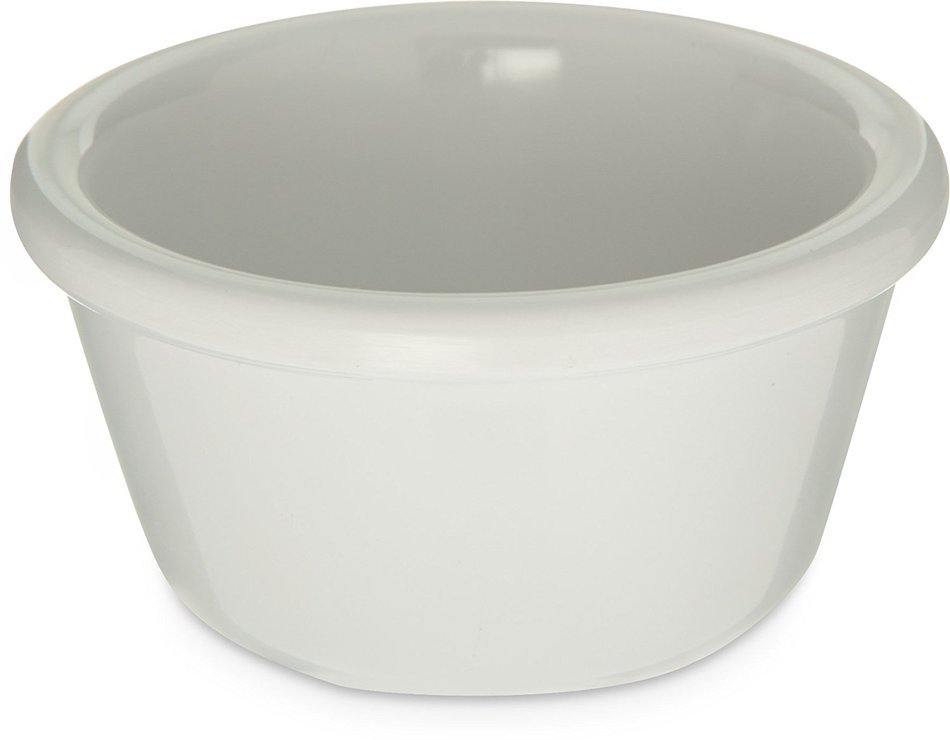White Heavy Weight Melamine Smooth Ramekin 4 Ounce -- 48 per case N4