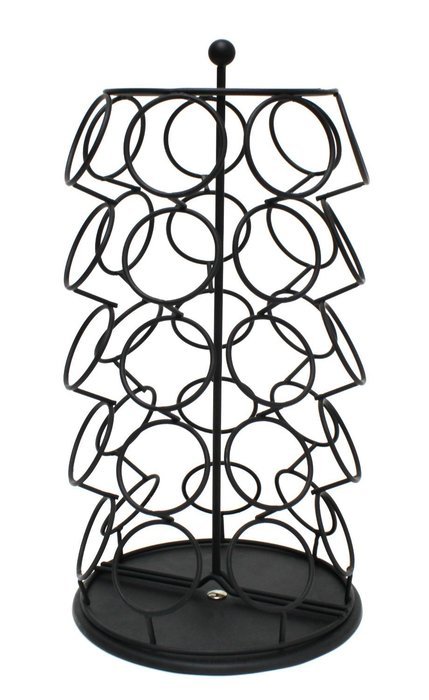 Danny's World 35 Pod K-Cup Holder, K-Cup Carousel, Coffee Pod Organizer (Chrome) N5