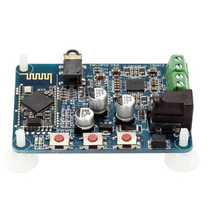 Industry Park 10W+10W 2X10W DC 12V Bluetooth 4.0 PAM8610 Audio Receiver Stereo Amplifier Board