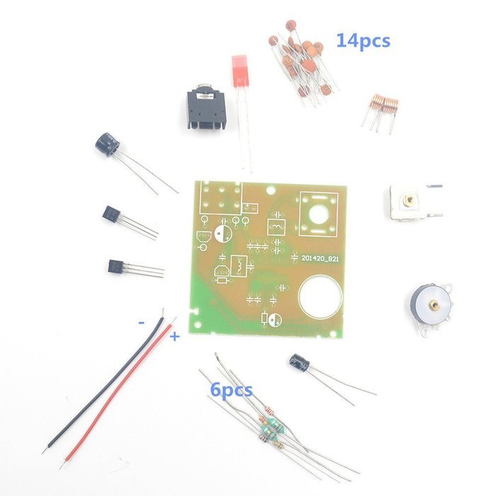 Puuli KA22429 TDA7021 87-108MHz FM low-IF Mono Receiver Radio Module DIY Kit 3V 5x5cm N3