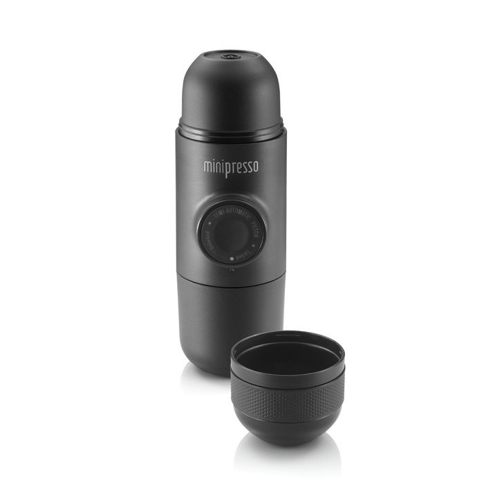 Minipresso GR by WACACO Portable Hand Held Espresso Maker, Black