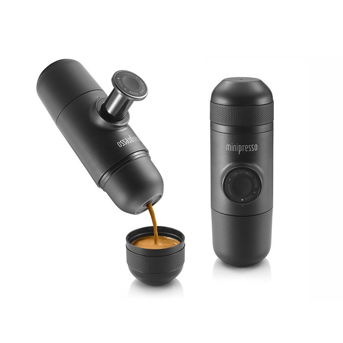 Minipresso GR by WACACO Portable Hand Held Espresso Maker, Black N2
