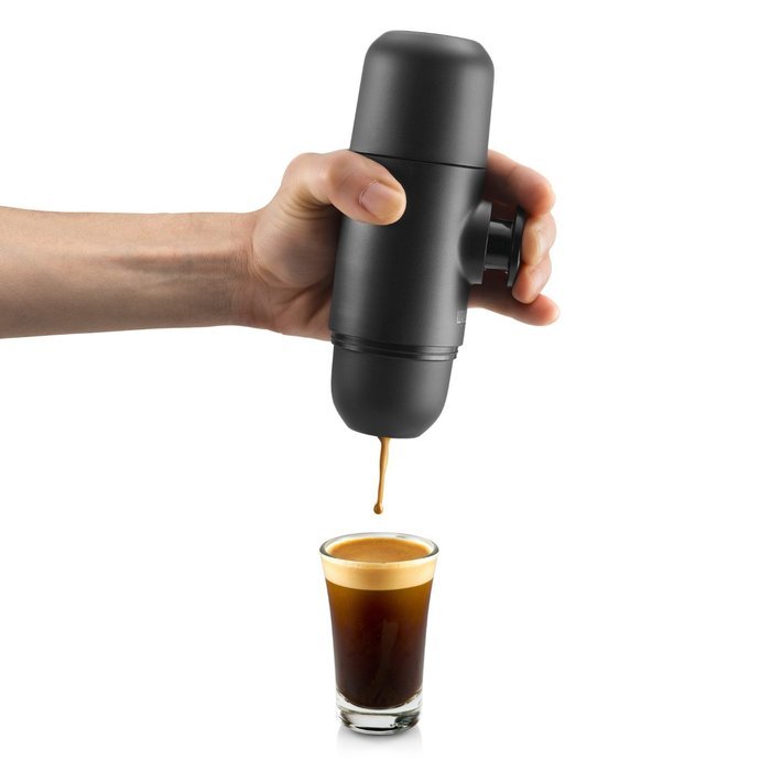 Minipresso GR by WACACO Portable Hand Held Espresso Maker, Black N3