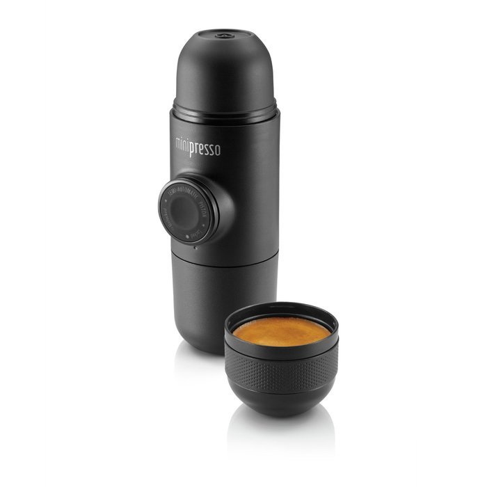 Minipresso GR by WACACO Portable Hand Held Espresso Maker, Black N4
