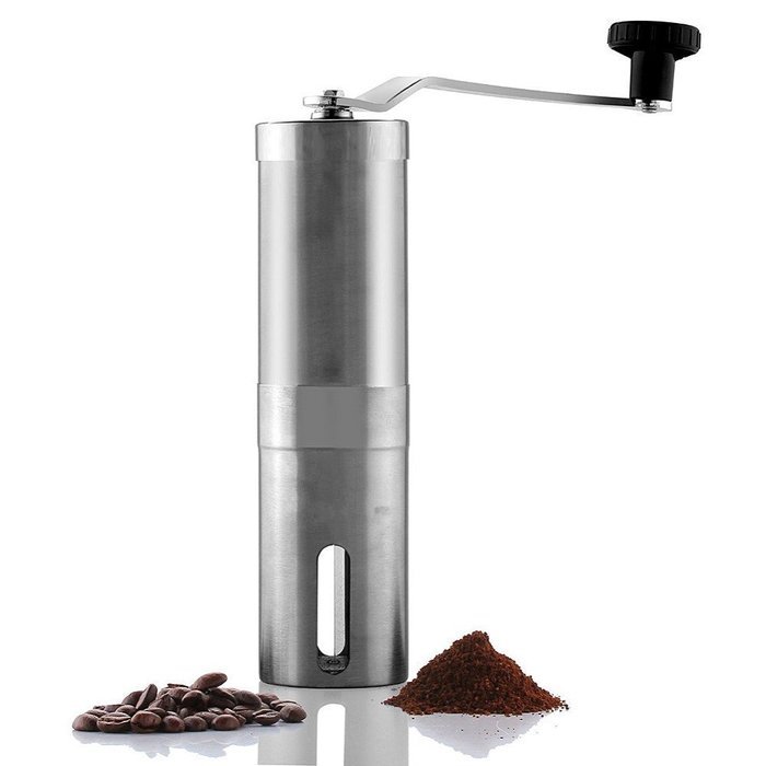 Coffee Grinder, Generic Manual Coffee Grinder Ceramic Burr Stainless Steel