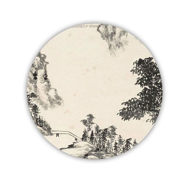 Generic Great Made By Mdf Design With Asian Chinese Painting 2 Cup Coaster N6