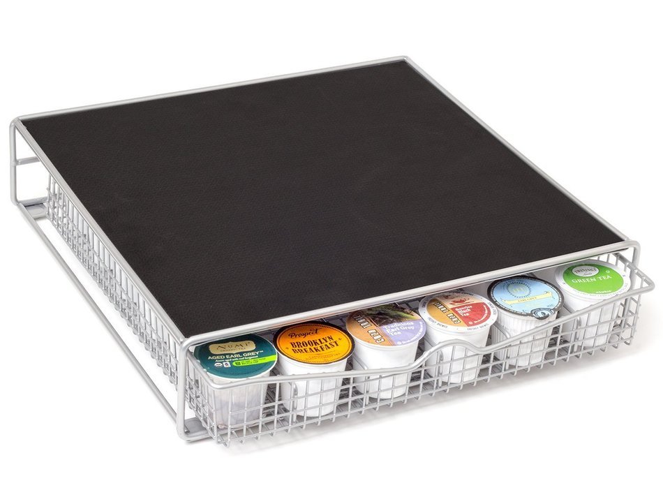 OxGord Coffee Storage Organizer for 36 K-Cups with a Rack Mat N2