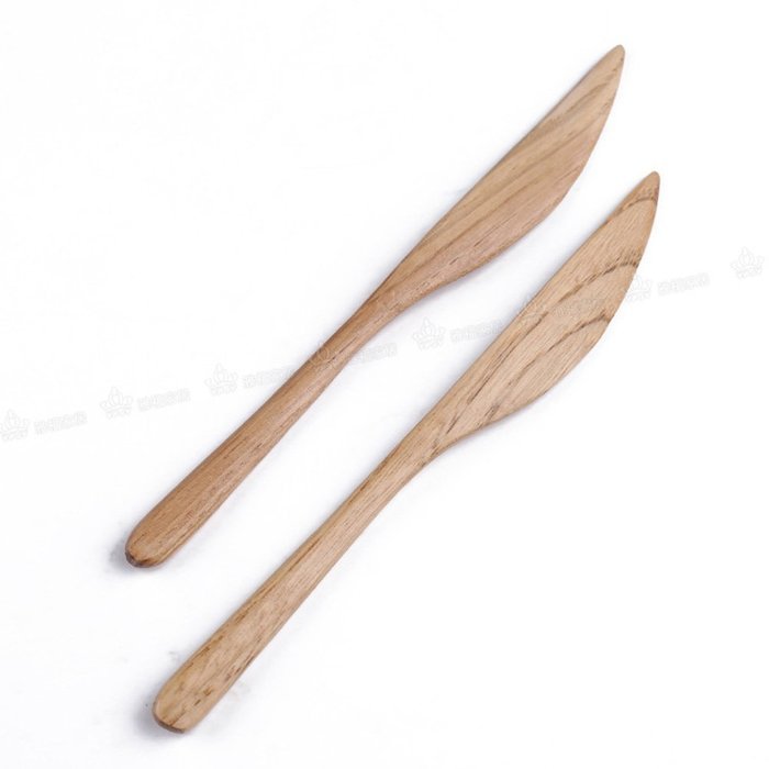 XH&reg; 4pcs Hand-made Solid Wood Honey Mixing Bar Carved Hollow-out Spoon 7"x1" (Honey Dippers) N7