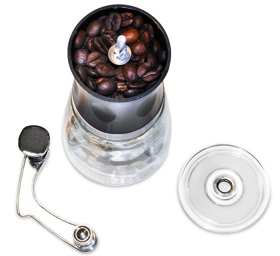 Ceramic Coffee Mill by Sovrano Int'l ~ Manual Conical Burr Grinder~ Professional Grade Ceramic Burrs