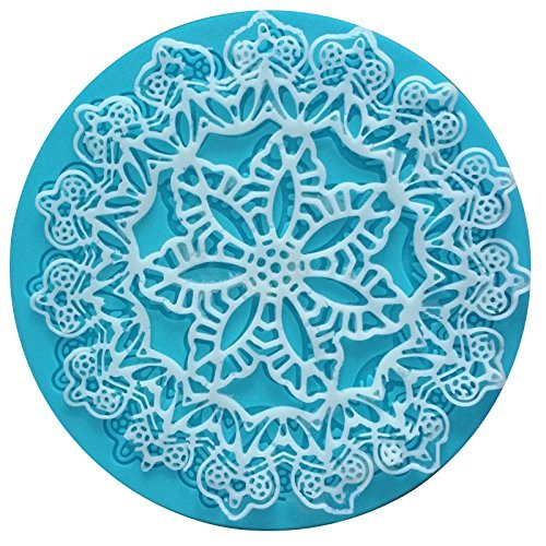 Creblue Decoration New Cake Silicone Fondant Crown Lace Mold Cake Decorating Tools Baking Kitchen Accessories... N7