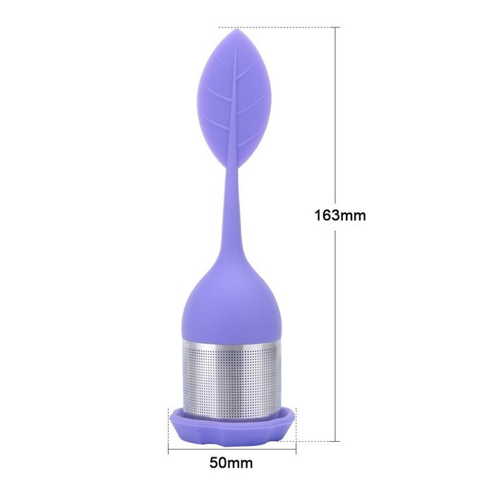 Tea Infuser, MaxMall 4-Pack Silicone Tea Infuser Handle Stainless Steel Strainer&nbsp;filter Infuser&nbsp;with Drip Tray... N12