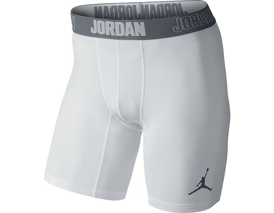 Nike Mens AJ All Season Compression 6" Traning Shorts Cool Grey/Black 642344-091 Size Medium N2